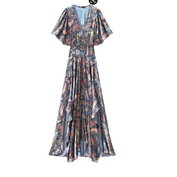 Maje Burn-Out Scarf Dress - Picture 3 of 6